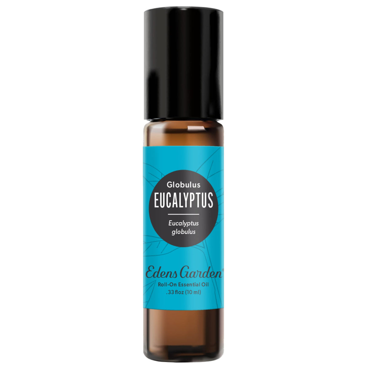 Front view of Edens Garden Eucalyptus Globulus roll-on bottle