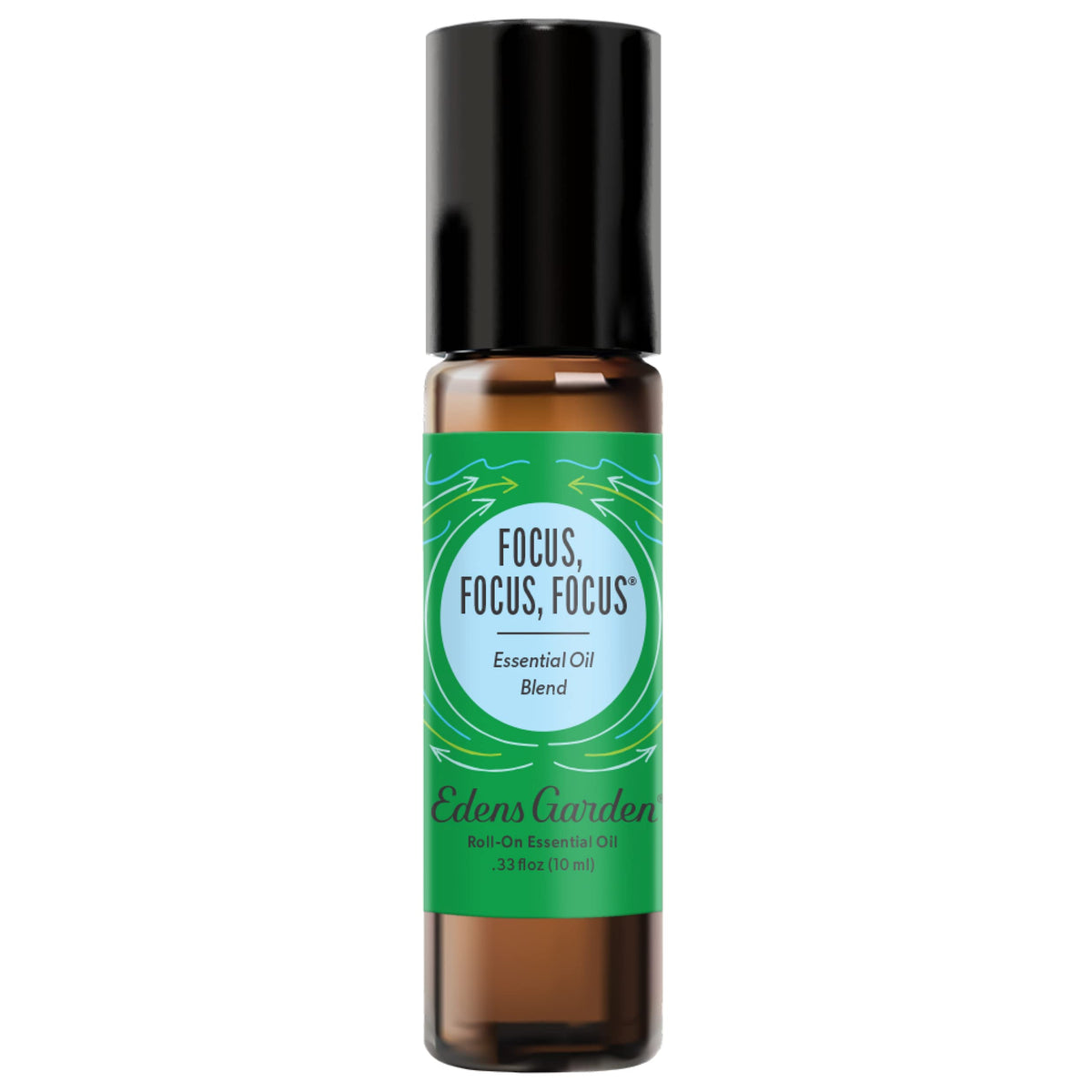 Front view of Edens Garden Focus Essential Oil Roll-On 10 ml