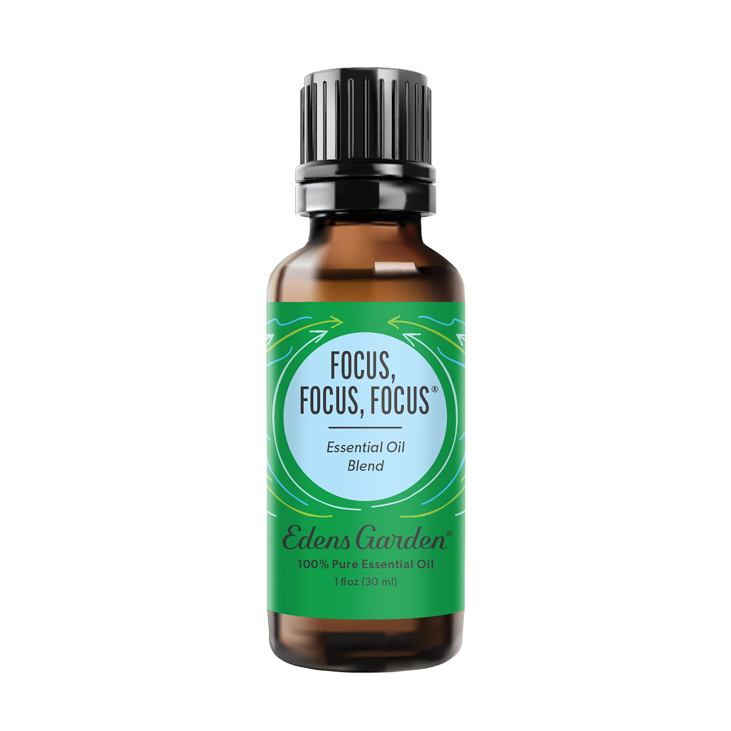Edens Garden Focus Essential Oil Blend 30 ml bottle - front view