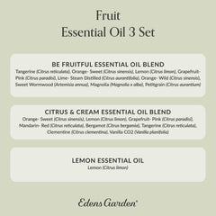 Fruit Set packaging with three 10ml bottles