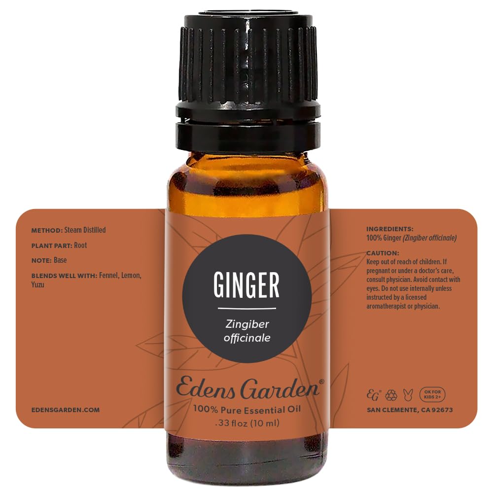 Ginger essential oil used in diffuser and skincare