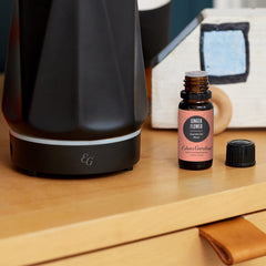 Ginger flower essential oil bottle with dropper cap