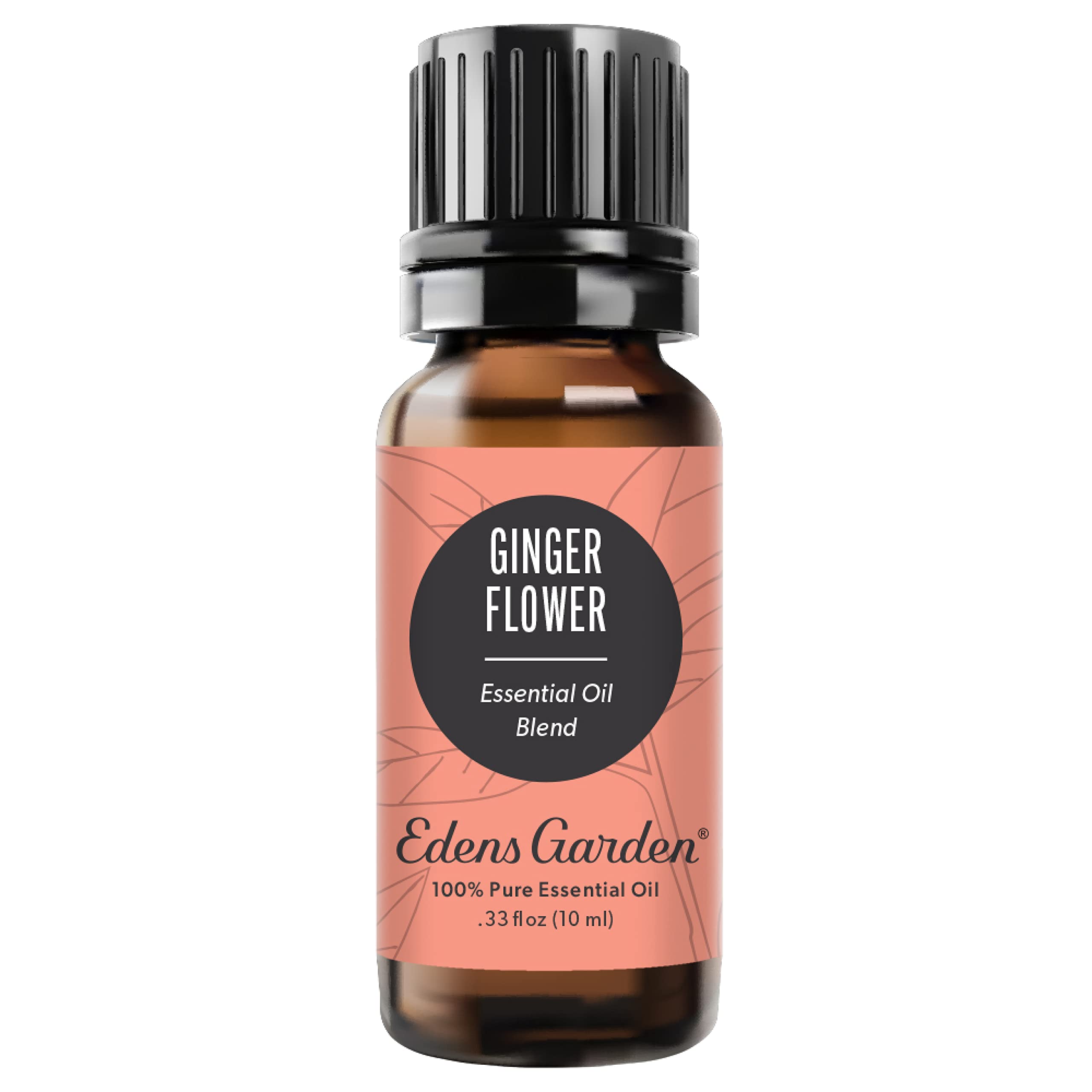 Ginger Flower Essential Oil Blend bottle label close up