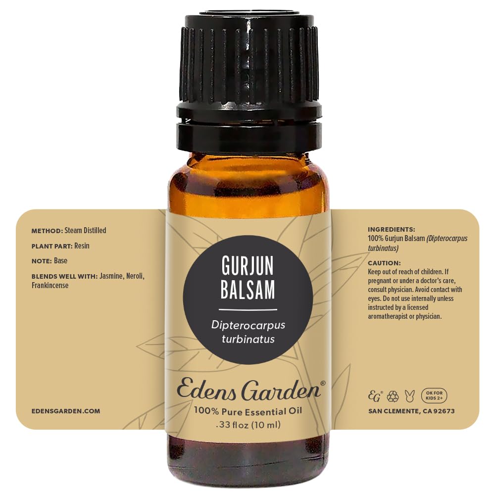10 ml Gurjun Balsam essential oil packaging and bottle