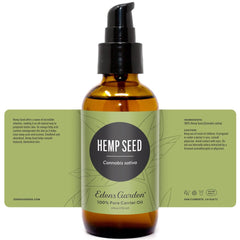 Hemp seed carrier oil suitable for face, body, hair and nails