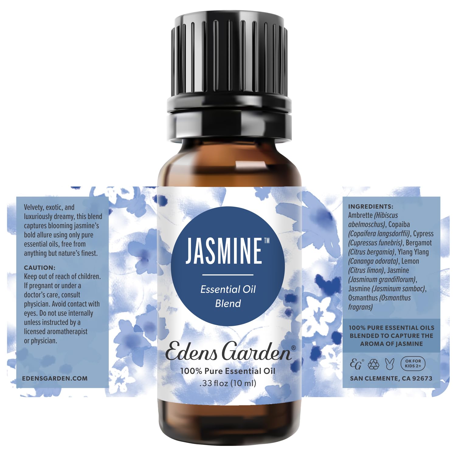 Jasmine essential oil blend used for diffusers, hair care, and skincare