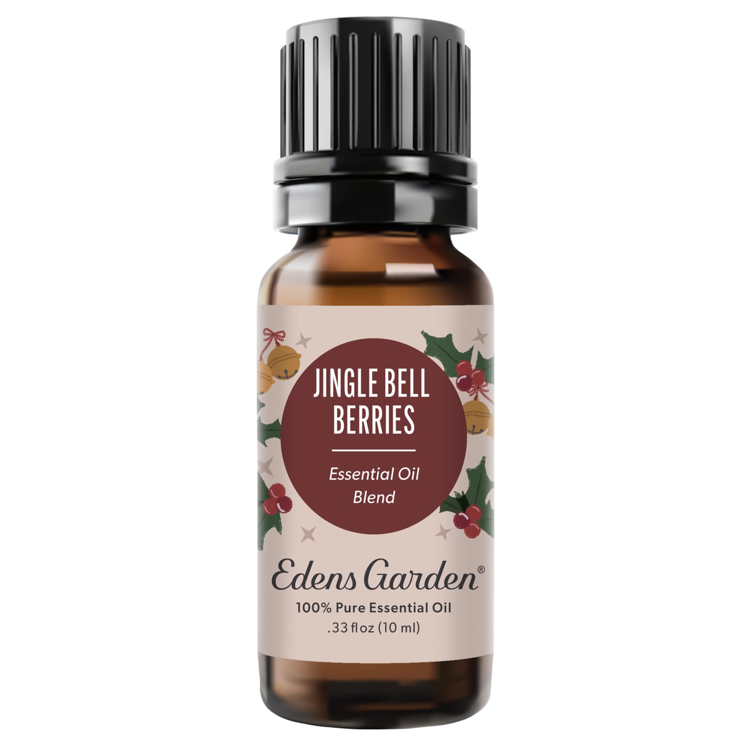 Edens Garden Jingle Bell Berries essential oil blend bottle with label