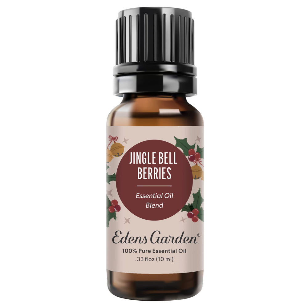 Edens Garden Jingle Bell Berries essential oil blend bottle with label