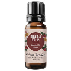 Edens Garden Jingle Bell Berries essential oil blend bottle with label
