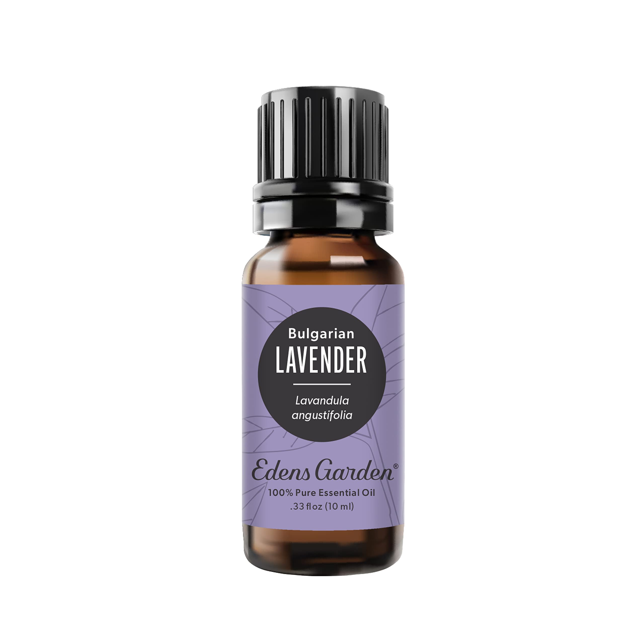 Edens Garden Lavender Bulgarian Essential Oil bottle 10 ml – front view