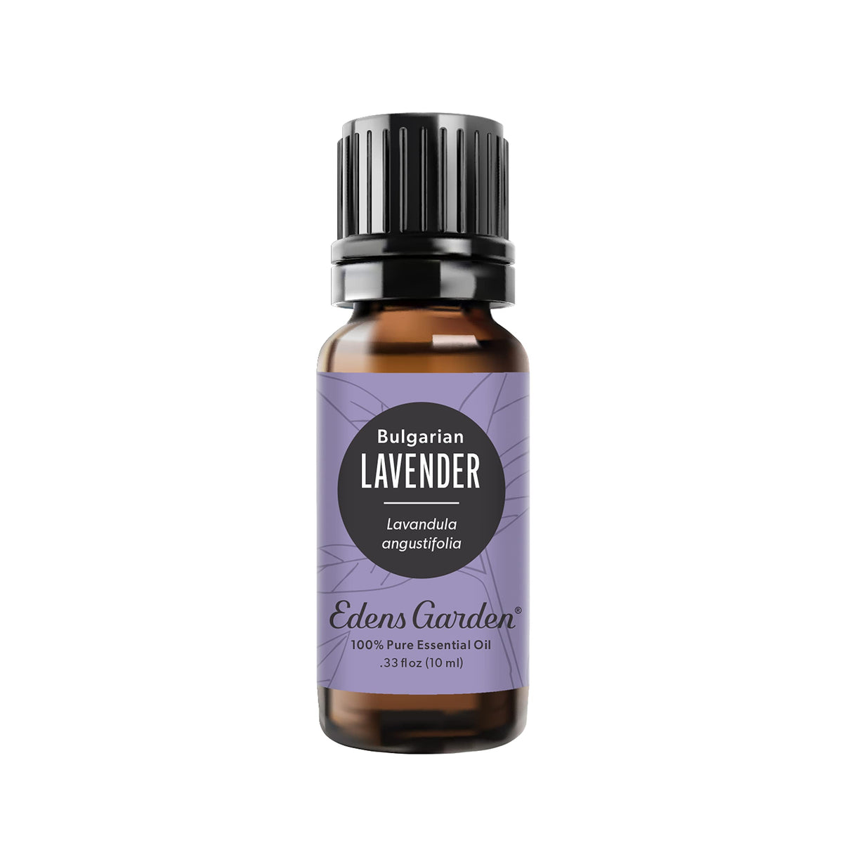 Edens Garden Lavender Bulgarian Essential Oil bottle 10 ml – front view