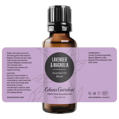 Lifestyle scene with Edens Garden aromatherapy products