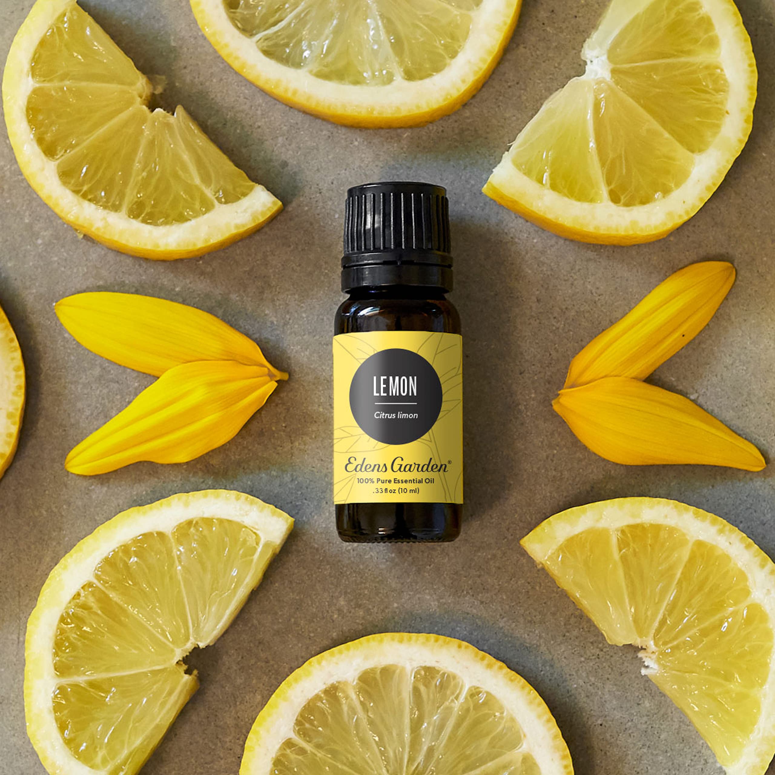Lemon essential oil used in a diffuser