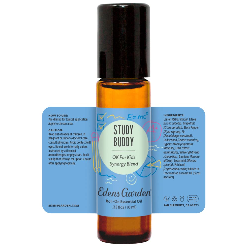 Edens Garden logo with Study Buddy packaging.