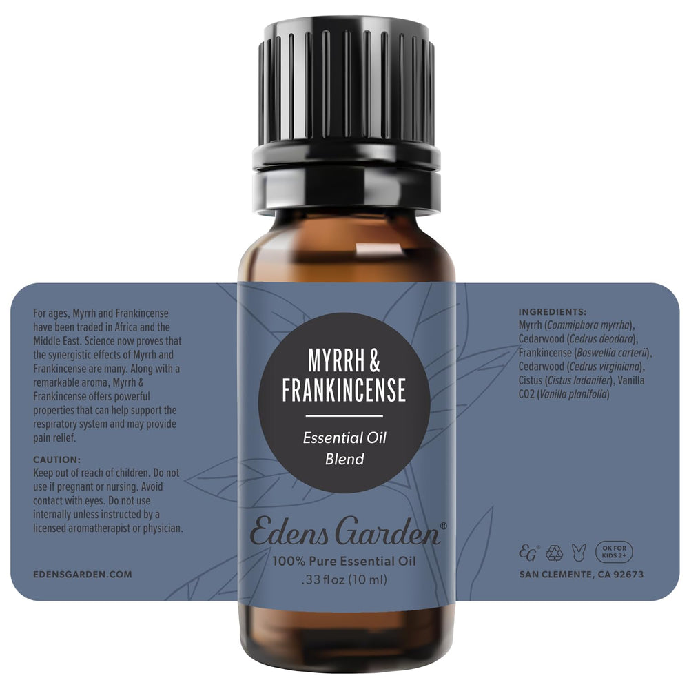 Edens Garden logo with product packaging