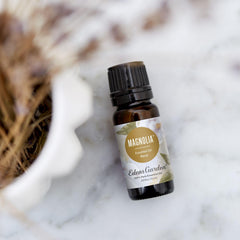 Edens Garden Magnolia essential oil blend bottle label