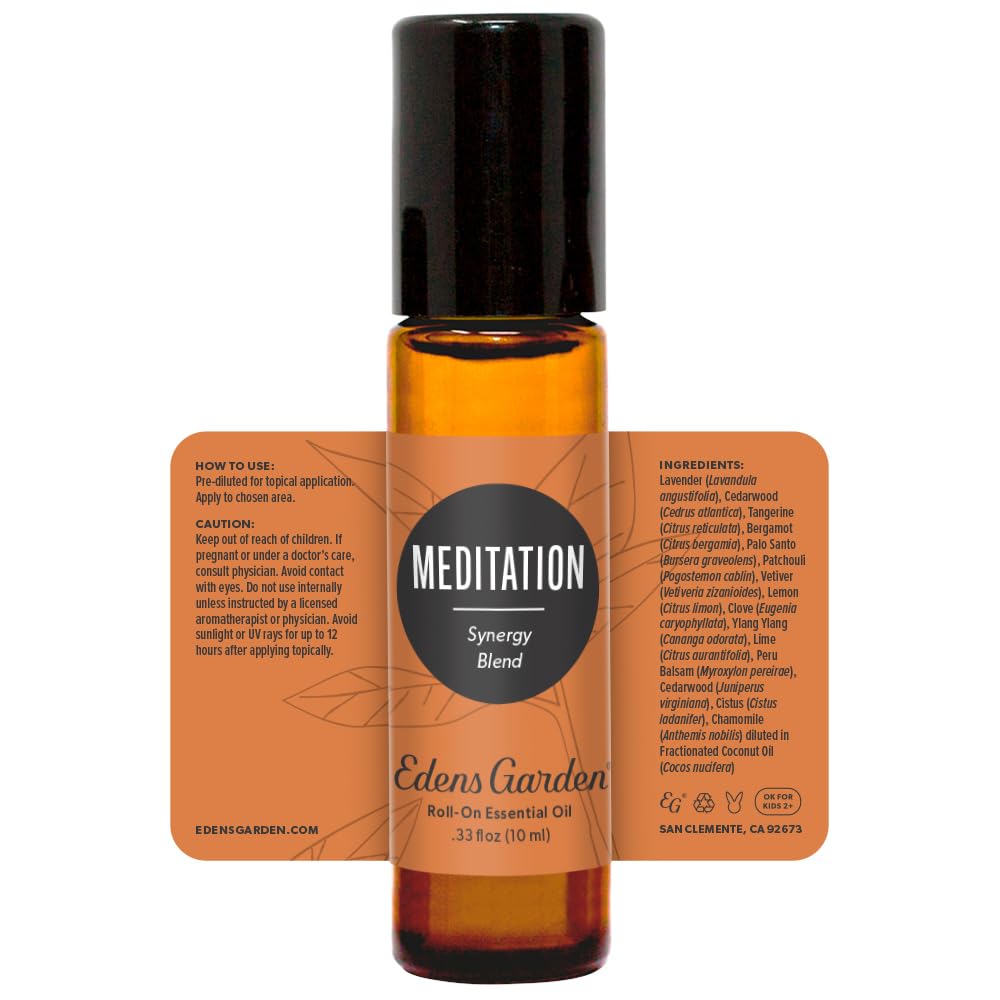 Edens Garden logo on label with 'Meditation' descriptor