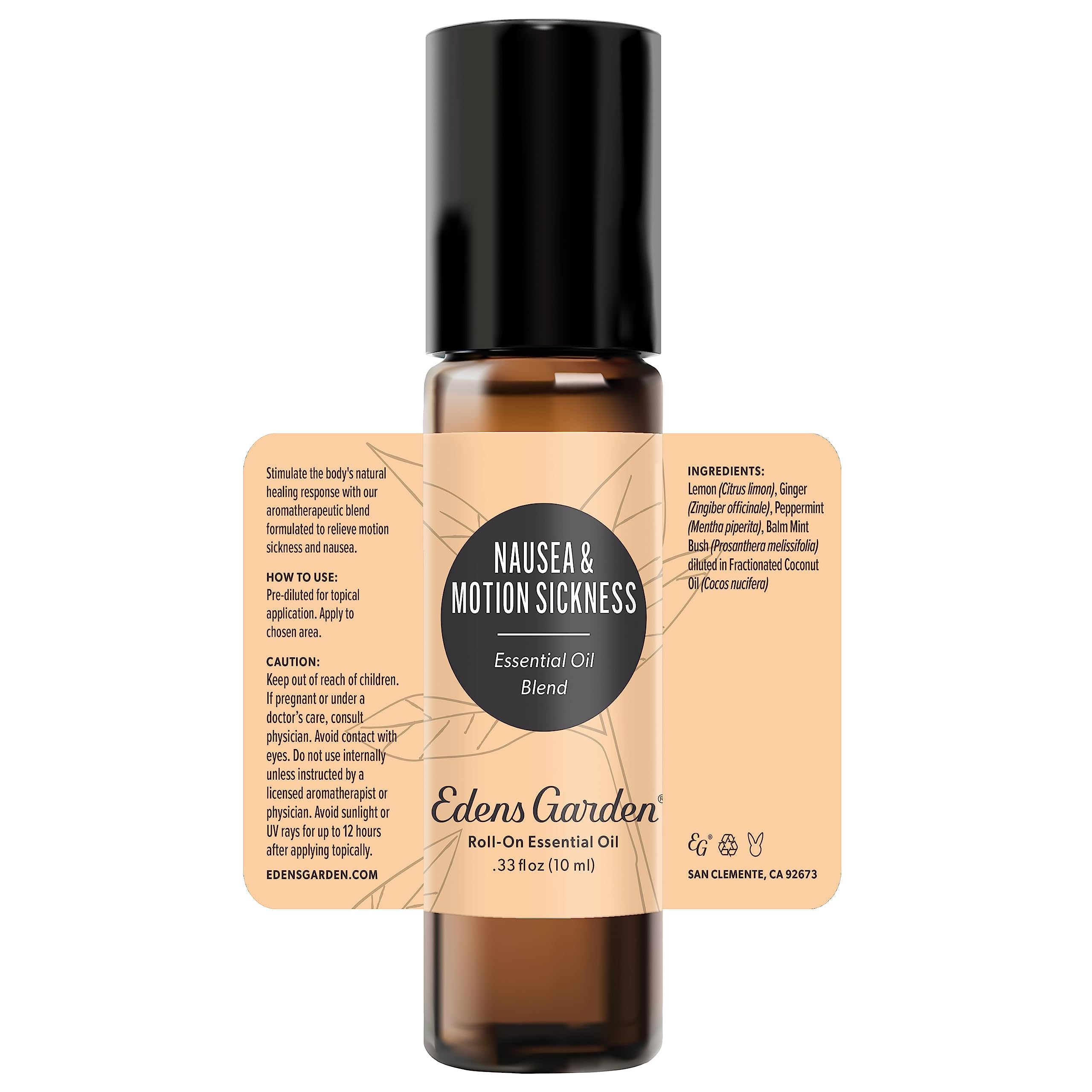 Edens Garden logo with product name and benefits