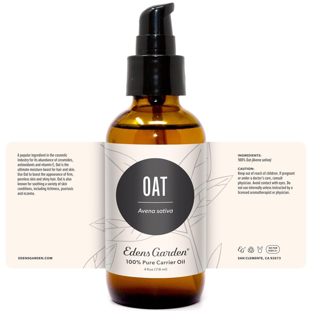 Skincare routine using Edens Garden Oat Carrier Oil