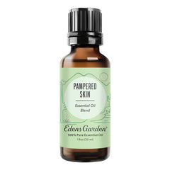 Edens Garden Pampered Skin Essential Oil Blend bottle with label