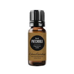 Edens Garden Patchouli Dark essential oil bottle front view
