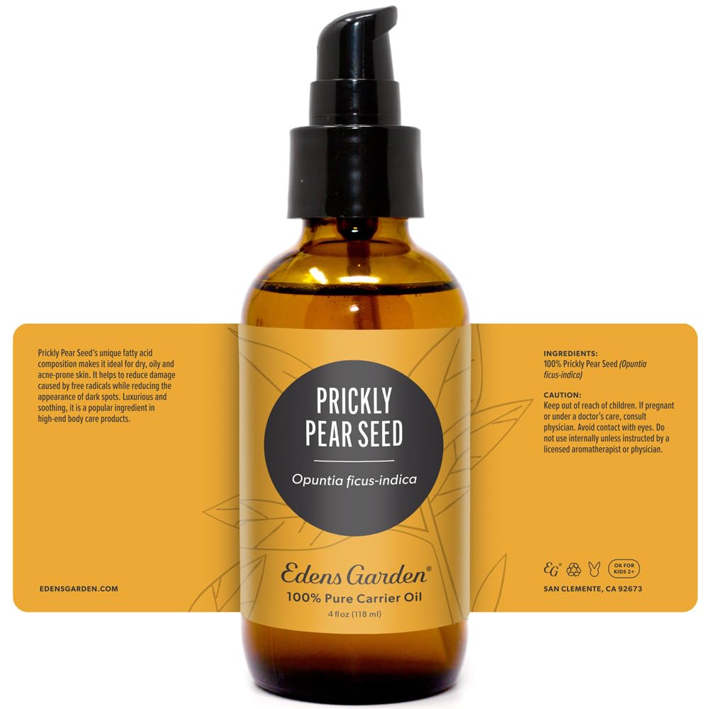 Premium prickly pear seed carrier oil packaging