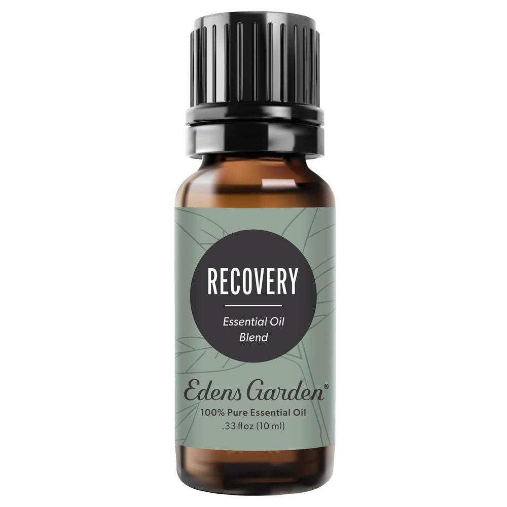 Edens Garden Recovery essential oil bottle with 10 ml label