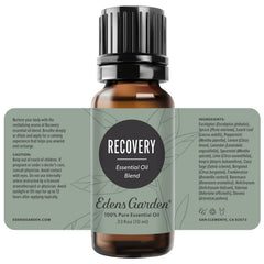 Edens Garden logo with Recovery blend branding