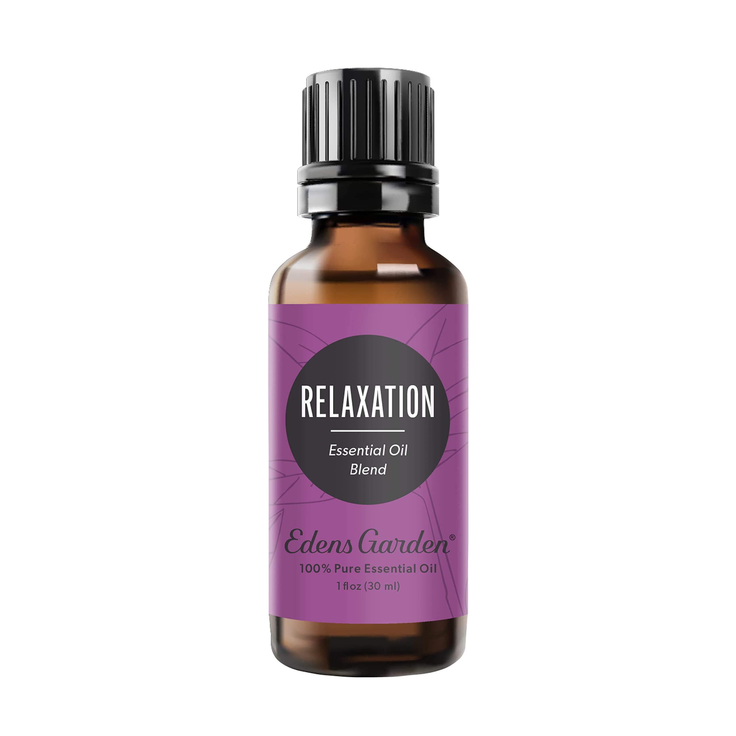 Edens Garden Relaxation Essential Oil Blend bottle with label