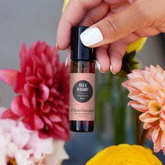 Close-up of Rose Otto and Rose Bulgarian Absolute essential oils