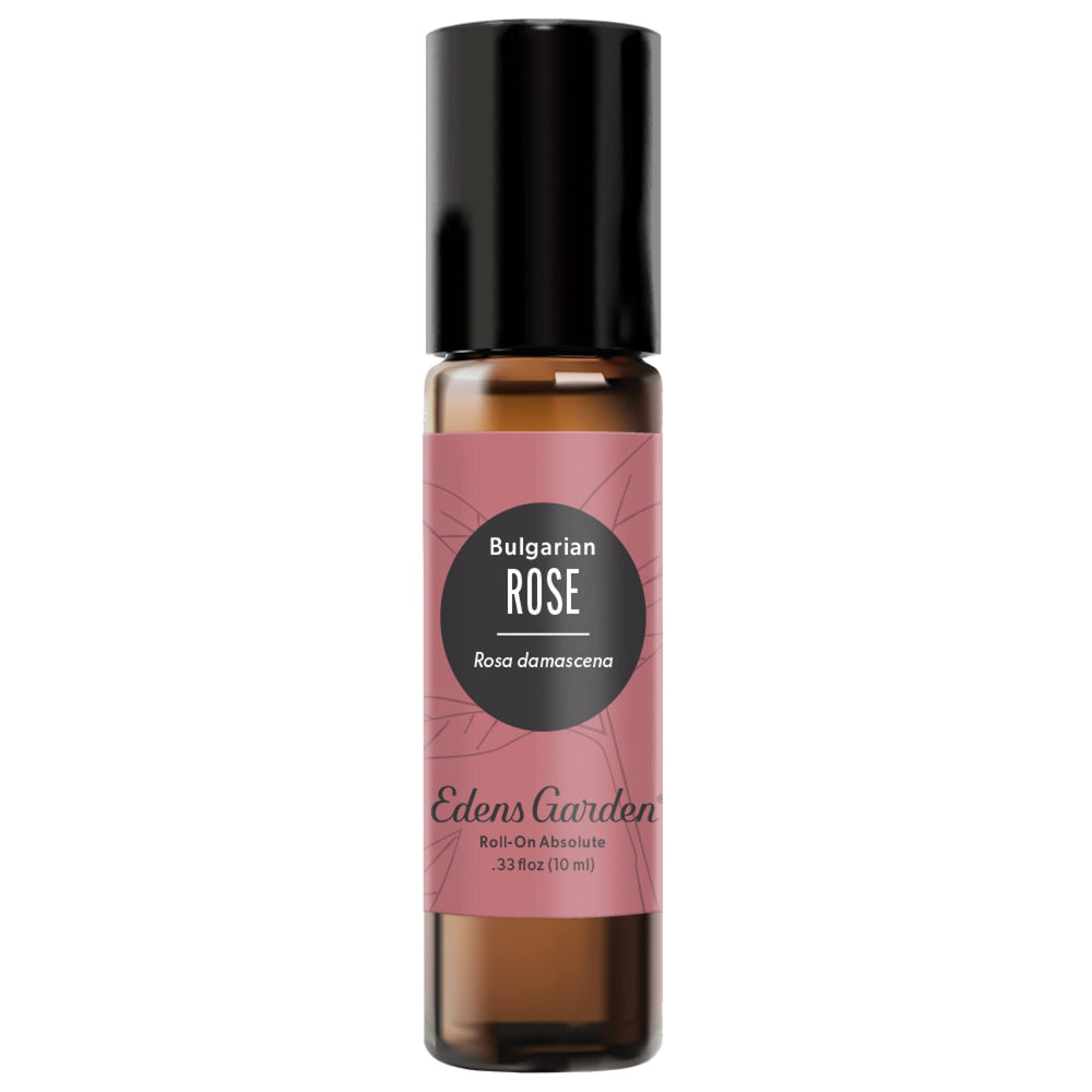 Edens Garden Rose Bulgarian Absolute Roll-On 10 ml bottle front view