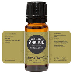 Sandalwood essential oil packaging and bottle