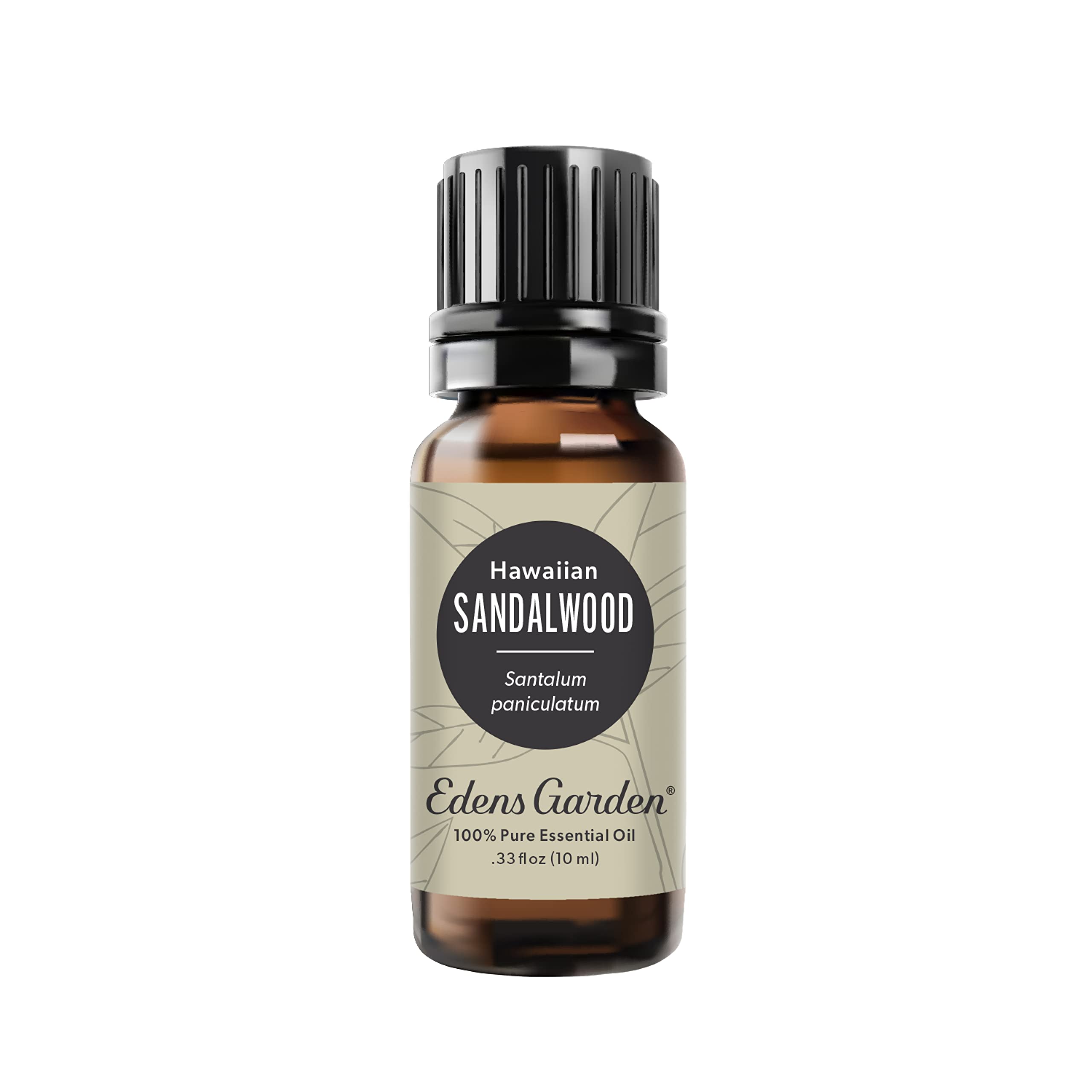 Edens Garden Sandalwood Hawaiian Essential Oil bottle and label