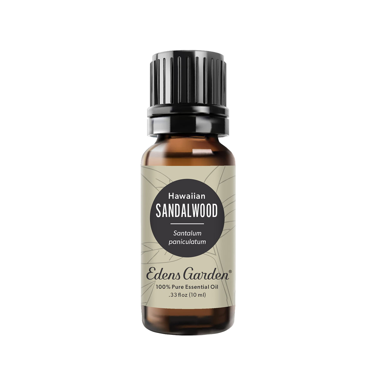 Edens Garden Sandalwood Hawaiian Essential Oil bottle and label