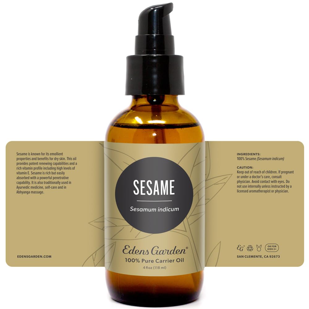 Holistic self-care with sesame carrier oil