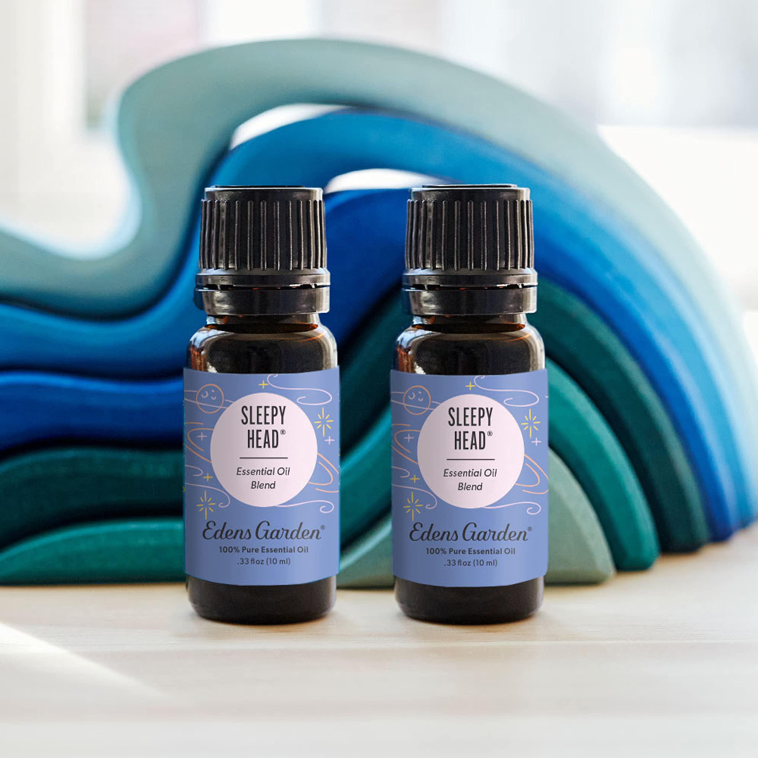 Sleepy Head product packaging and bottle on a white background