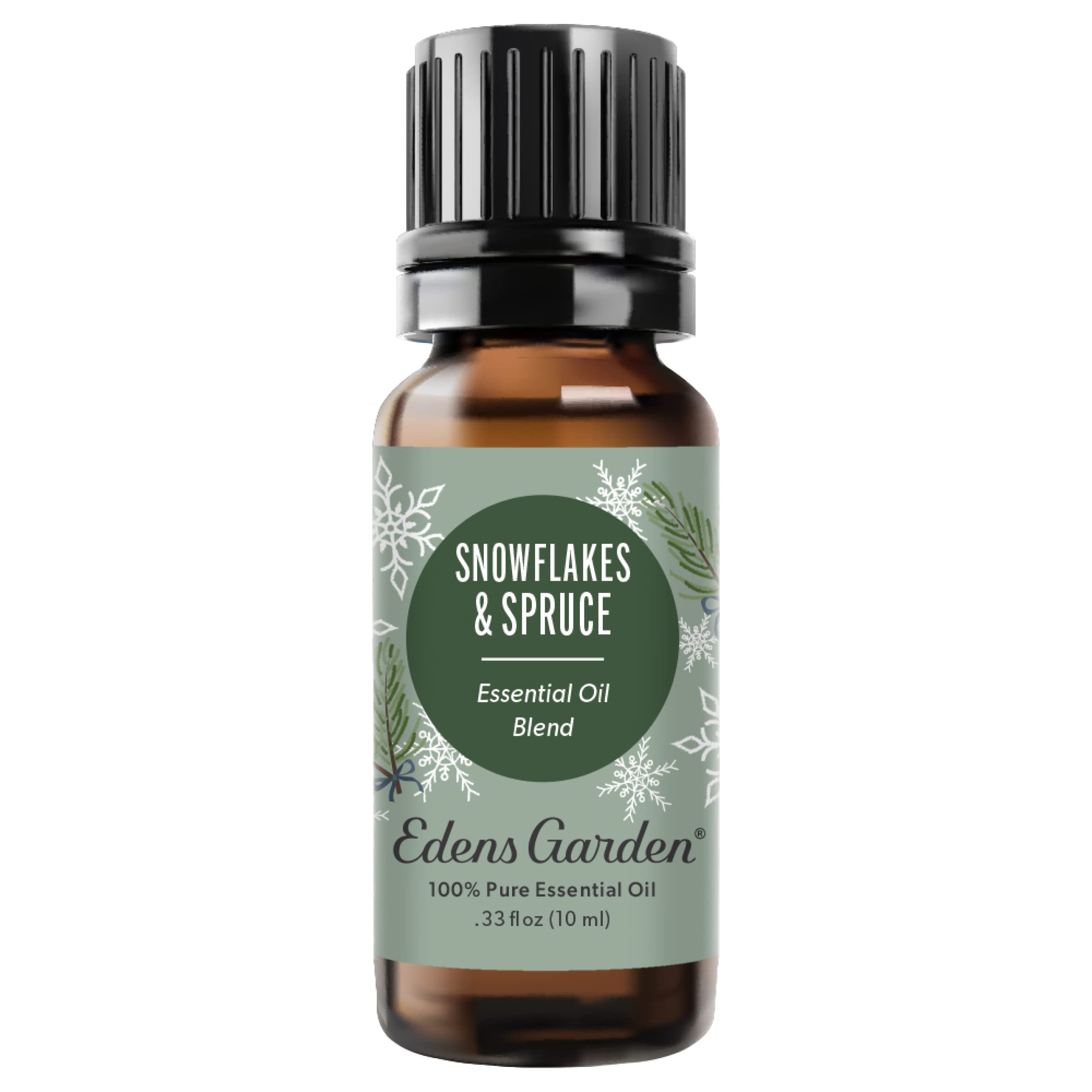 Edens Garden Snowflakes & Spruce essential oil bottle 10 ml