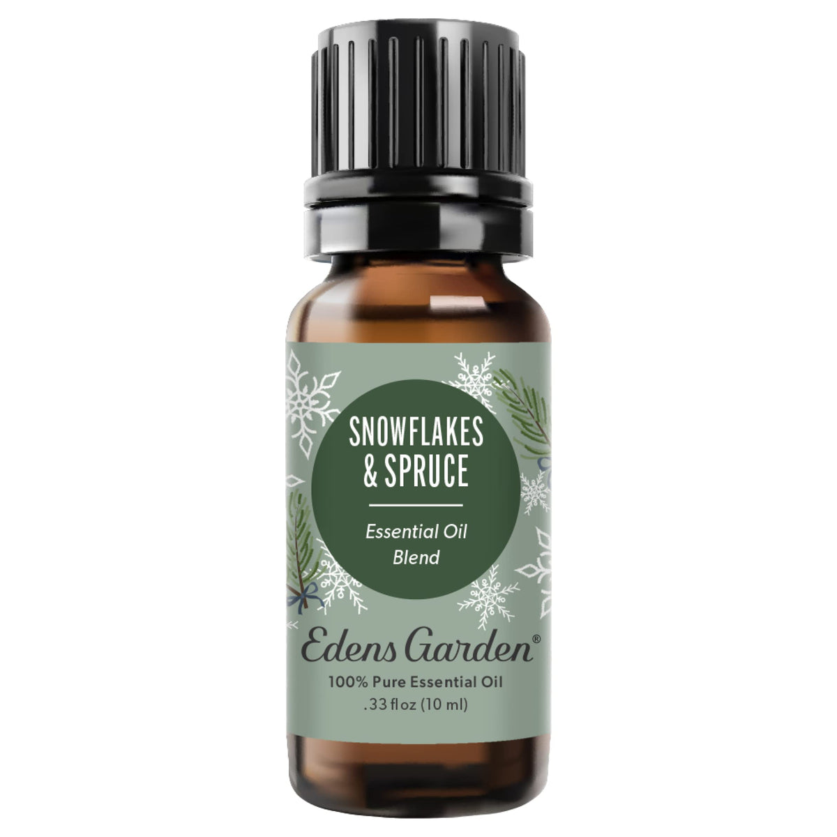 Edens Garden Snowflakes & Spruce essential oil bottle 10 ml