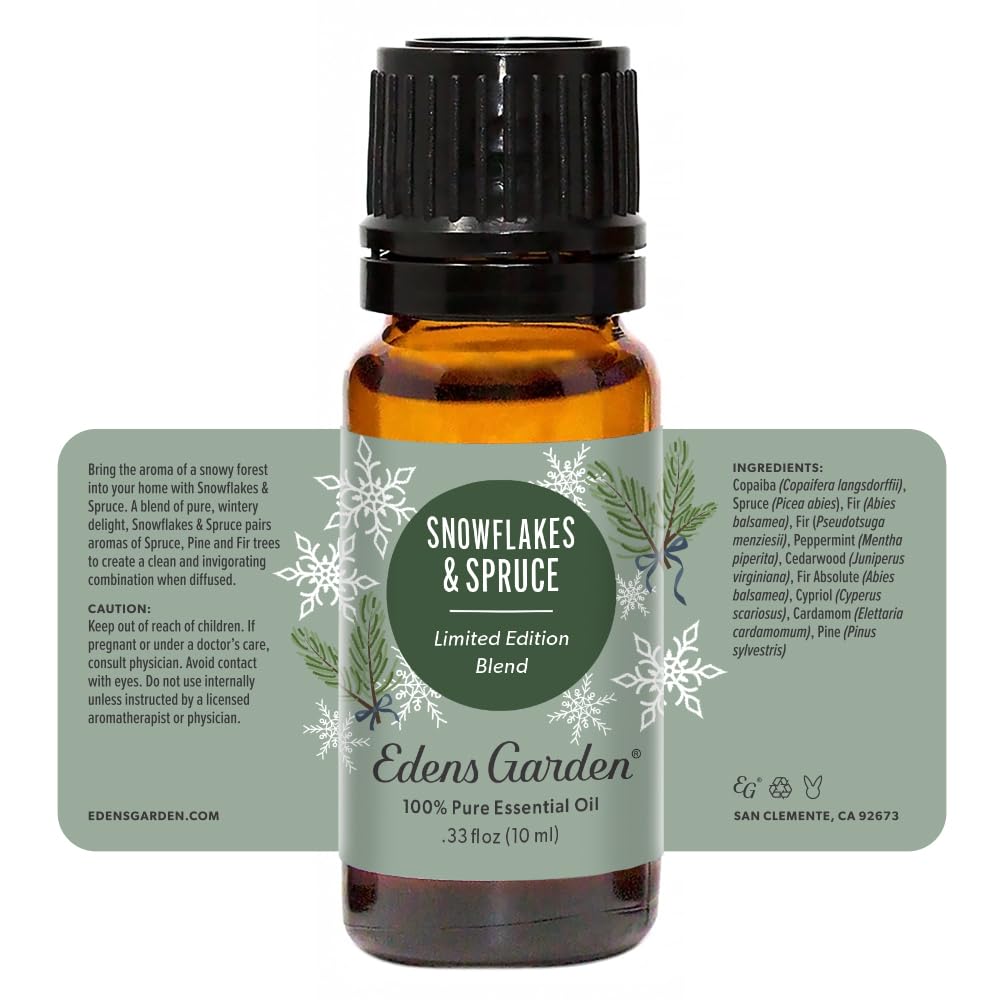 Herbal ingredients and natural oils associated with Snowflakes & Spruce