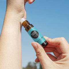 Roll-On applicator tip with label visible
