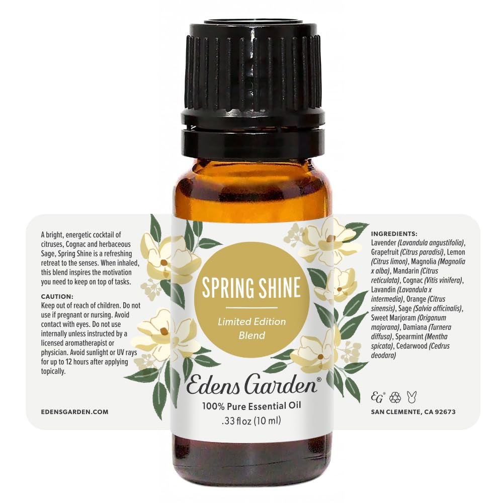 Edens Garden branding and Spring Shine packaging