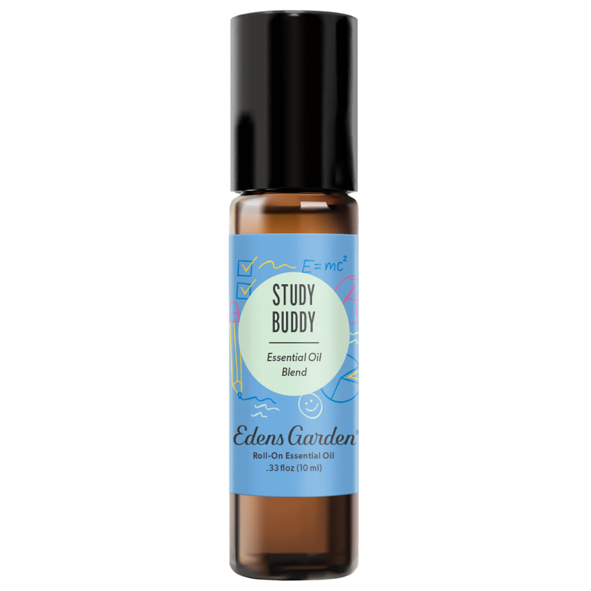 Front view of Edens Garden Study Buddy roll-on bottle 10 ml.