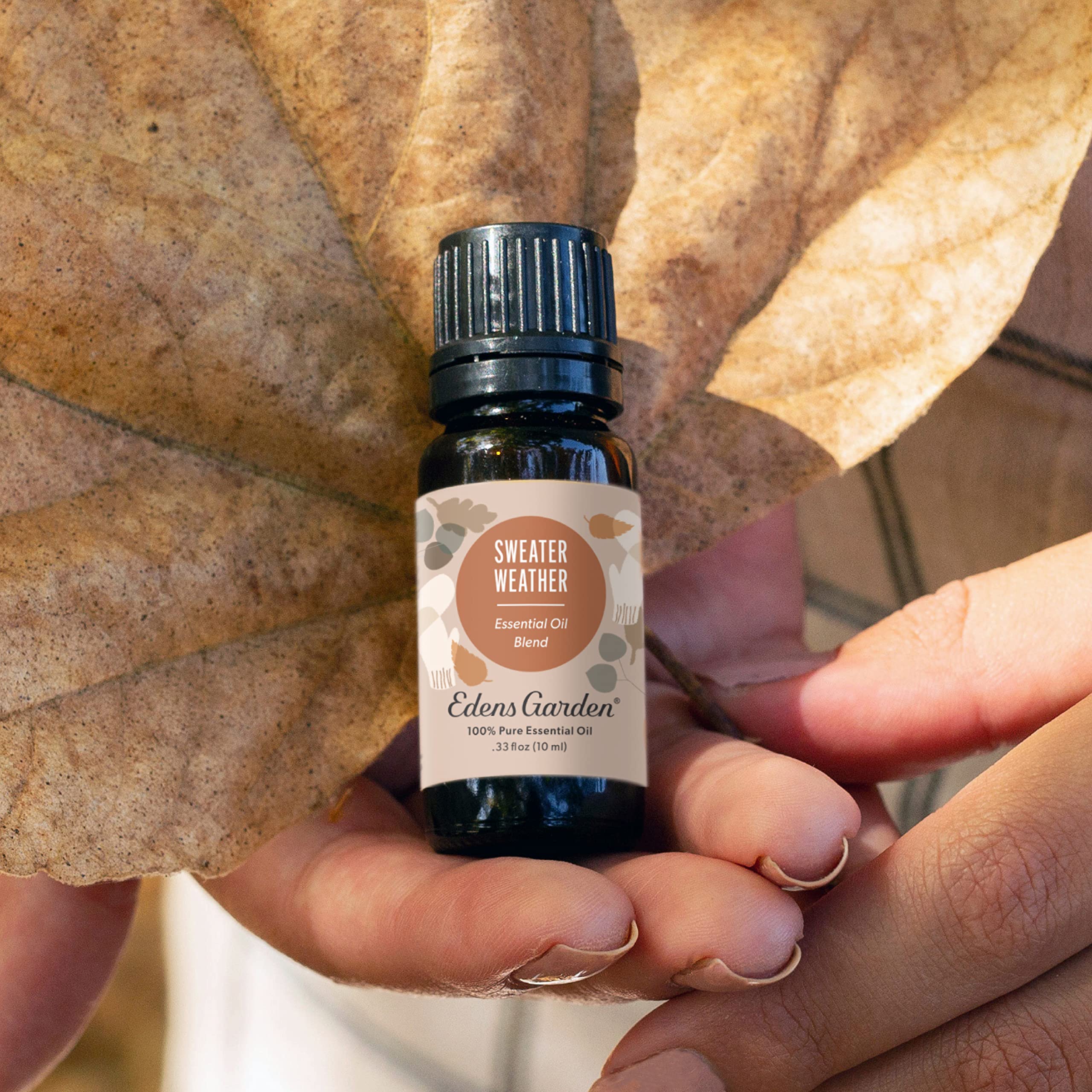 Sweater Weather essential oil blend bottle close-up