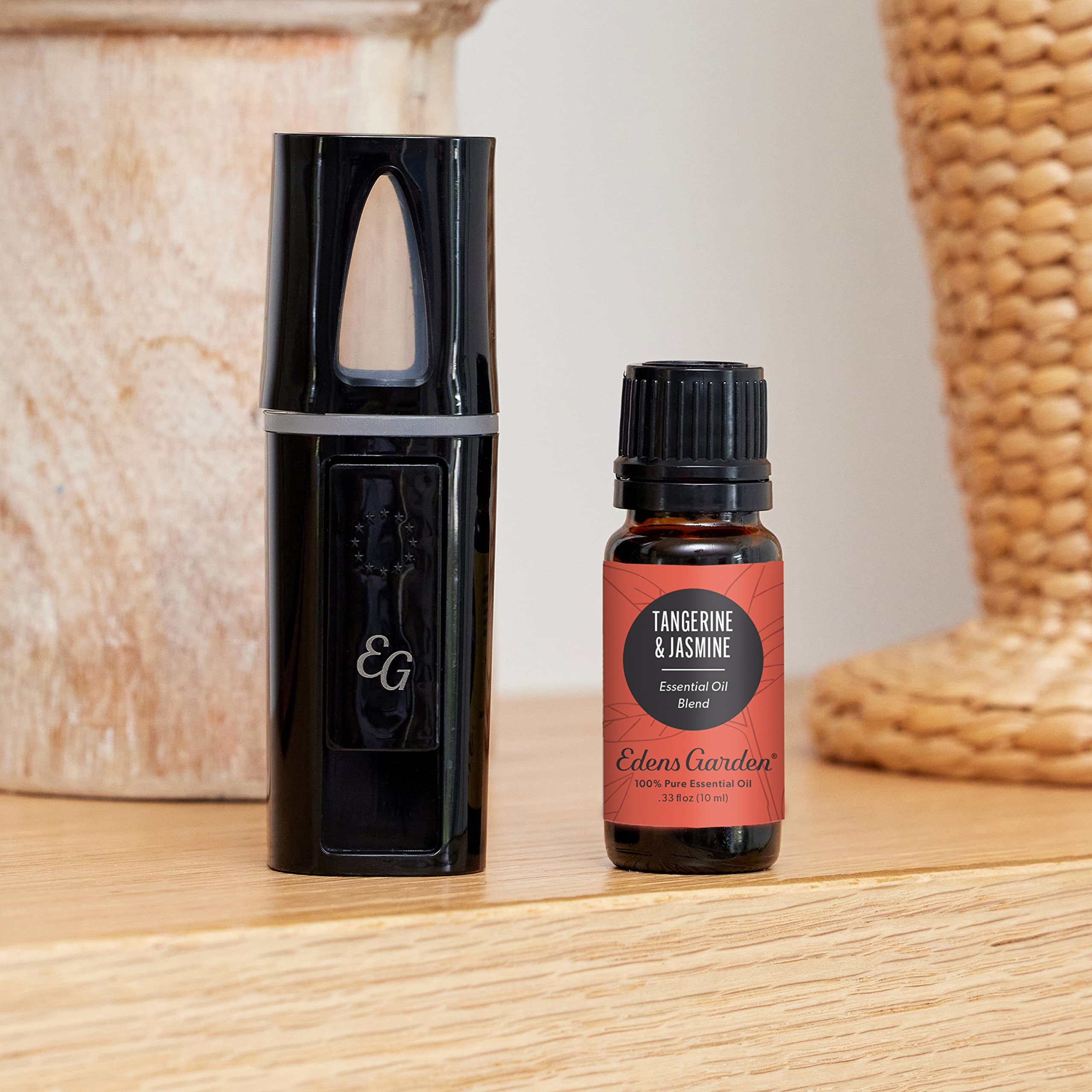 Aromatherapy diffuser releasing Tangerine Jasmine scent