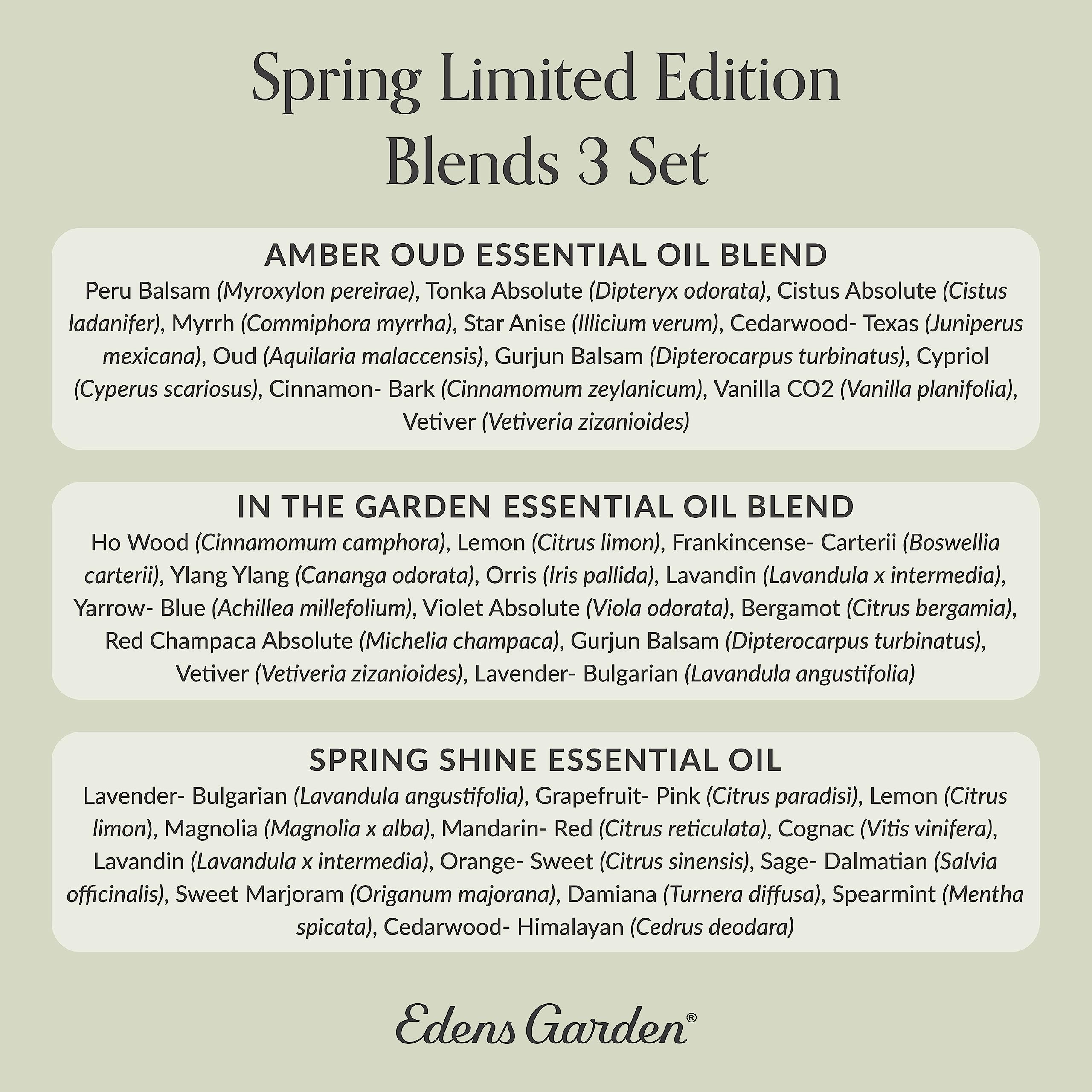 Therapeutic-grade essential oils collection from Edens Garden