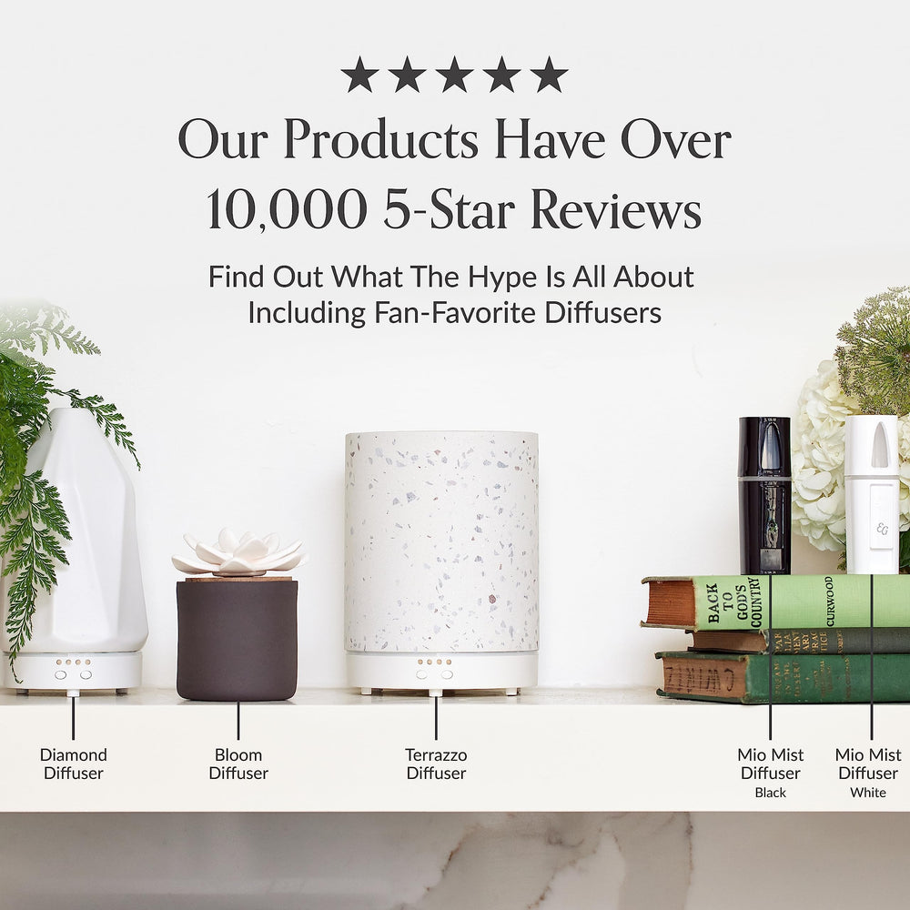 Edens Garden White Diamond Diffuser 90 ml capacity fits compact spaces.