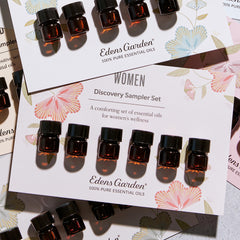 PMS support blend label from the Edens Garden sampler