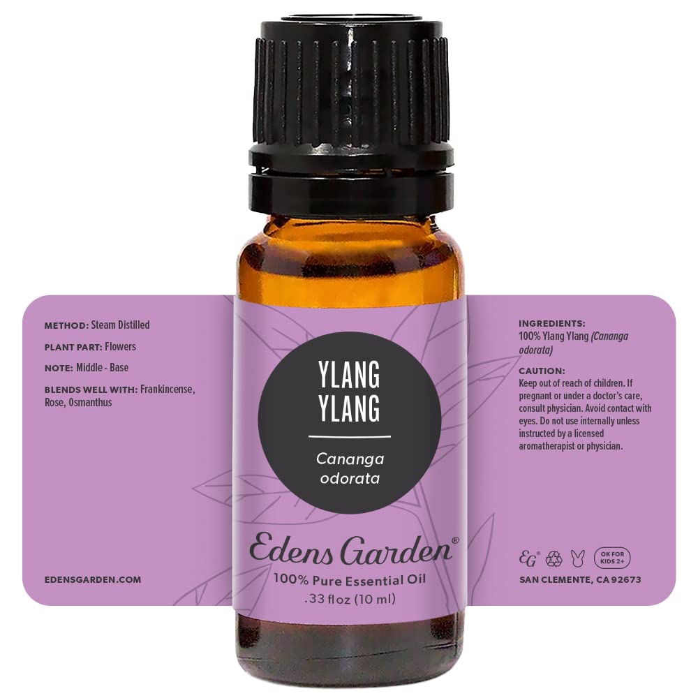 Relaxing aromatherapy scene featuring Ylang Ylang oil