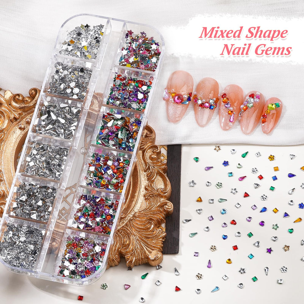 EditTime flatback crystals offer high-def shine for eye-catching nails.