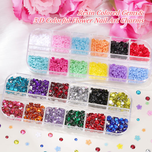 EditTime pens and tweezers provide precise placement of crystal accents on nails.
